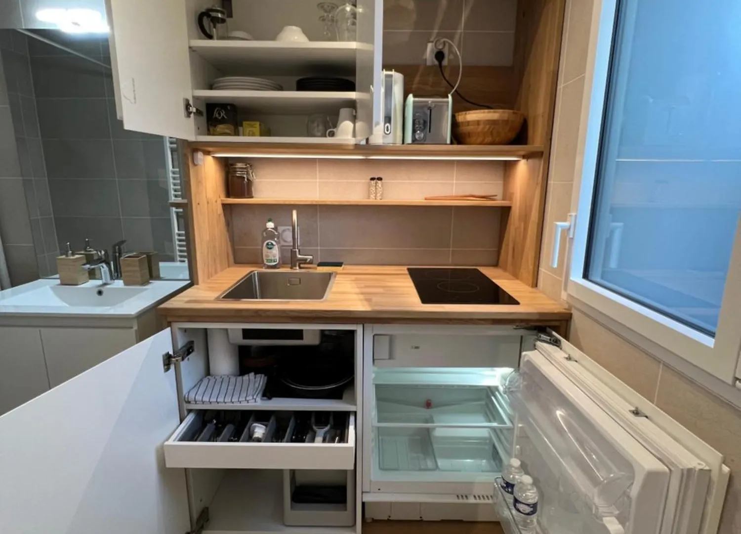 Studio Independant Avec Terrasse 维勒瑞夫 民宿
